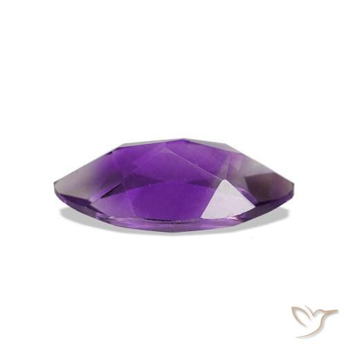 Ametista Viola medio naturale da 0.94 ct, Taglio marquise, VVS-VS