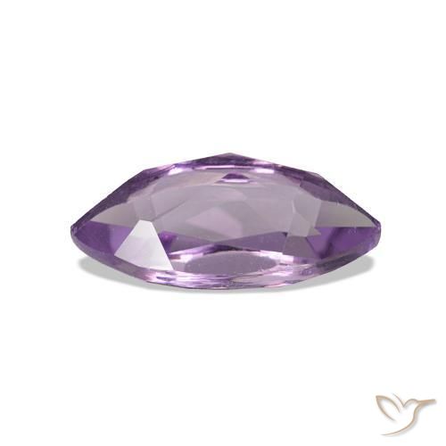 Ametista Viola medio naturale da 0.98 ct, Taglio marquise, VVS-VS