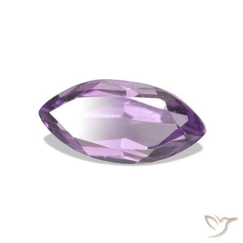 Ametista Viola chiaro-medio naturale da 1.12 ct, Taglio marquise, VVS-VS