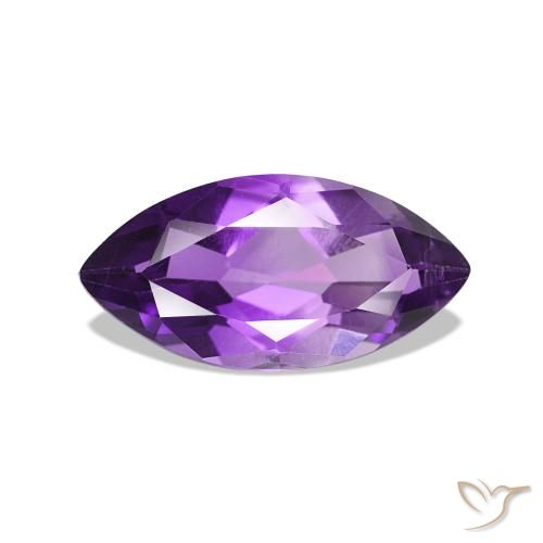 0.90ct Viola medio Ametista, Taglio marquise, VVS-VS