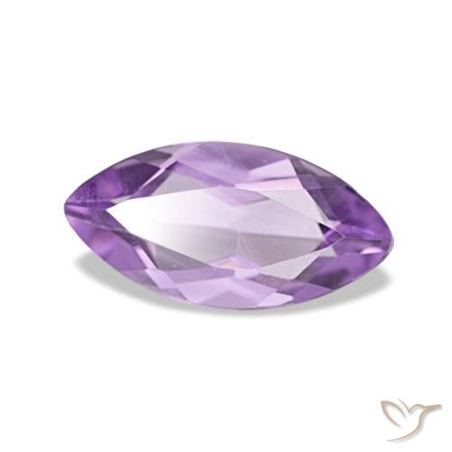 Ametista Viola tendente al rosa naturale da 0.96 ct, Taglio marquise, VVS-VS