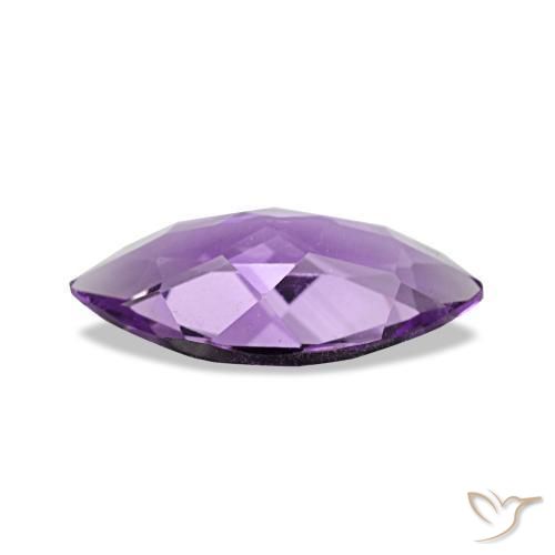 Ametista Viola medio naturale da 0.78 ct, Taglio marquise, VVS-VS