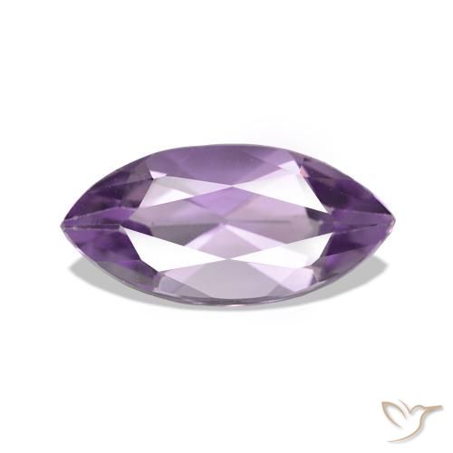 Ametista Medium Light Purplish-Violet naturale da 1.06 ct, Taglio marquise, VS