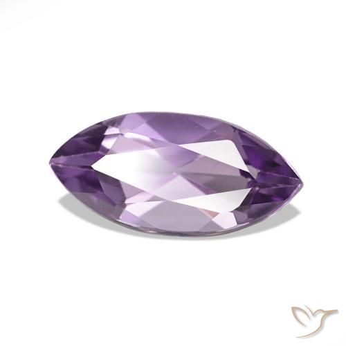 Ametista Medium Light Purplish-Violet naturale da 1.06 ct, Taglio marquise, VS