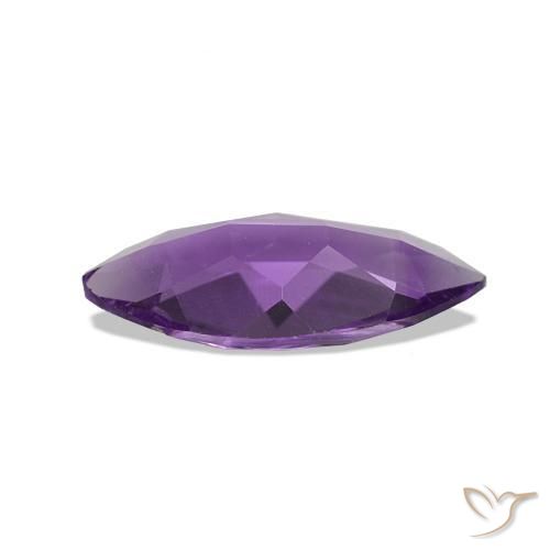 Ametista Viola-Rosa Medio naturale da 0.71 ct, Taglio marquise, VS