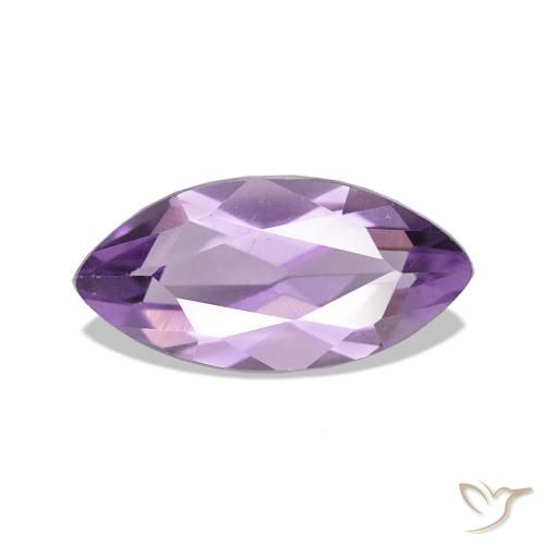 Ametista Viola chiaro-medio naturale da 1.05 ct, Taglio marquise, VS