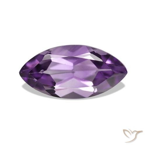 Ametista Viola-Rosa Medio naturale da 1.07 ct, Taglio marquise, VS