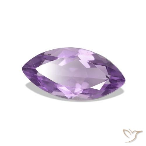 Ametista Viola chiaro-medio naturale da 1.07 ct, Taglio marquise, VS