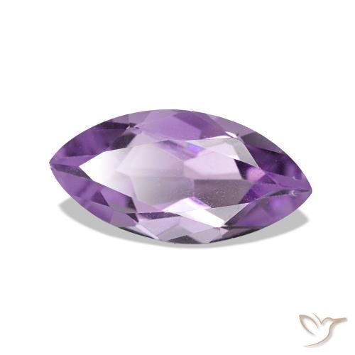 Ametista Viola medio naturale da 1.01 ct, Taglio marquise, VS