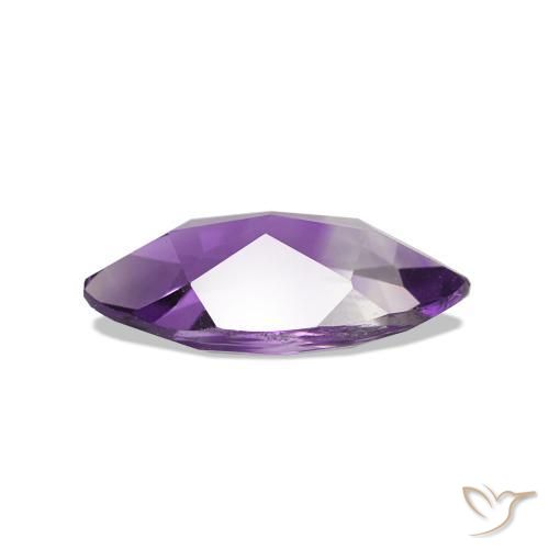 Ametista Viola medio naturale da 0.93 ct, Taglio marquise, VS