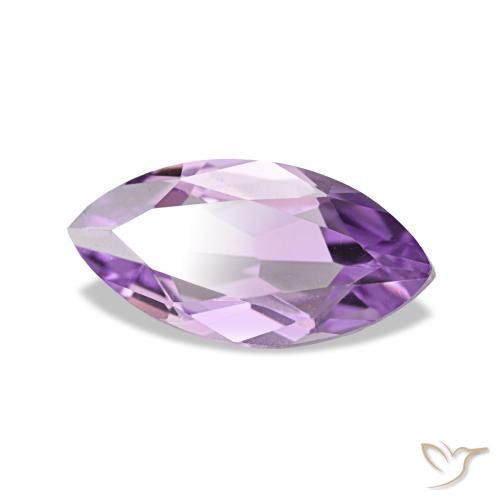 Ametista violaceo naturale da 0.91 ct, Taglio marquise, VVS