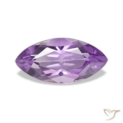 Ametista Medium Light Purplish-Violet naturale da 1.12 ct, Taglio marquise, VVS