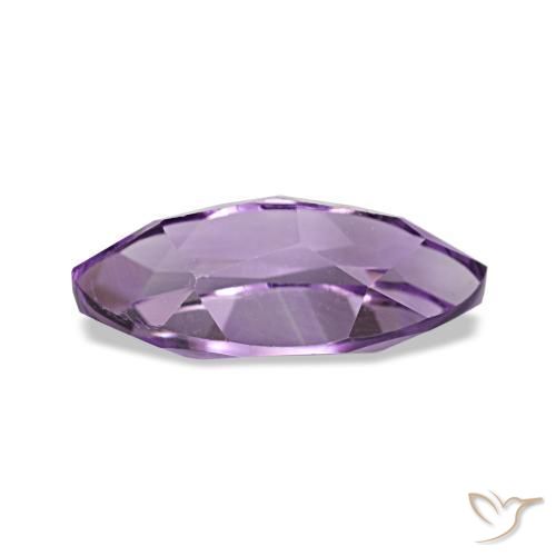 Ametista Viola chiaro-medio naturale da 1.02 ct, Taglio marquise, VVS