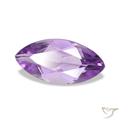 Ametista violaceo naturale da 0.98 ct, Taglio marquise, VS