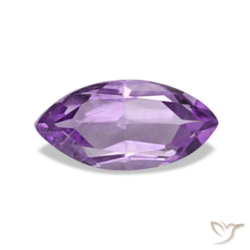 Ametista Medium Light Purplish-Violet naturale da 1.16 ct, Taglio marquise, VS
