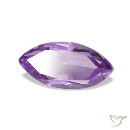 Ametista Medium Light Purplish-Violet naturale da 1.16 ct, Taglio marquise, VS