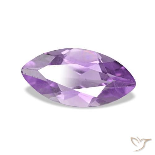 Ametista violaceo naturale da 1.00 ct, Taglio marquise, VS