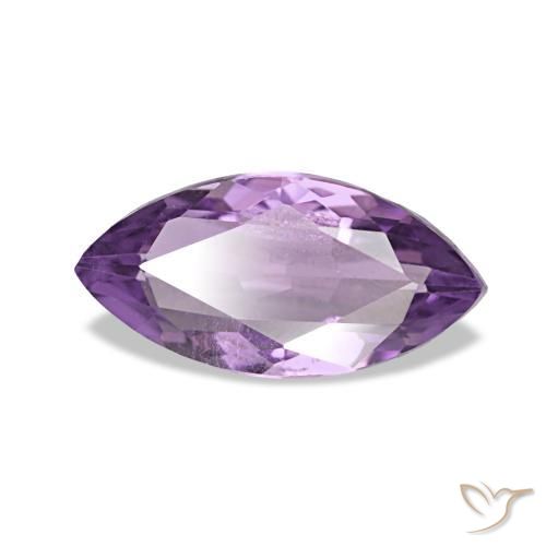 Ametista violaceo naturale da 1.00 ct, Taglio marquise, VS