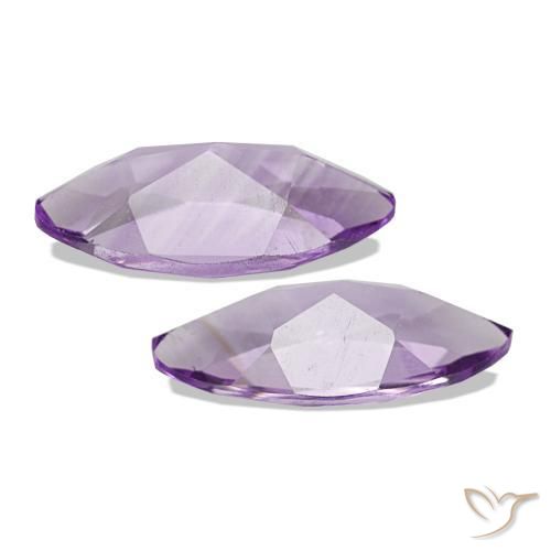 Gemme di Ametista Medium Light Purplish-Violet naturale da 1.75 ct, Taglio marquise, VS