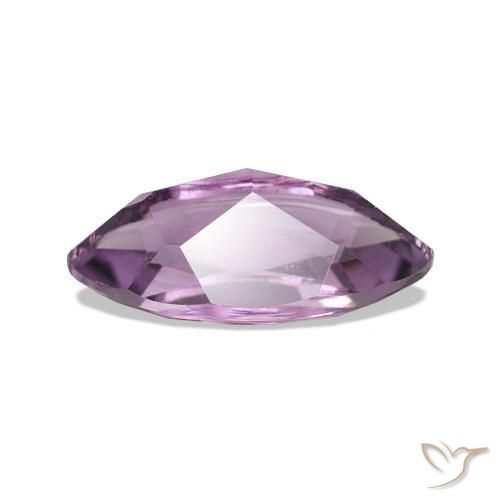 Ametista Viola medio naturale da 1.06 ct, Taglio marquise, VVS