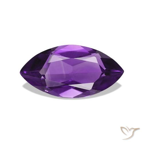 0.86ct Viola medio Ametista, Taglio marquise, VVS