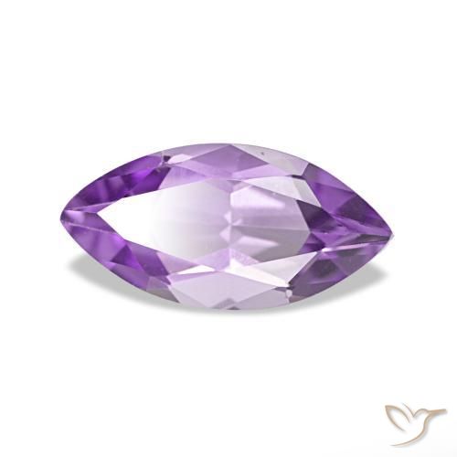 Ametista Viola chiaro-medio naturale da 0.96 ct, Taglio marquise, VVS