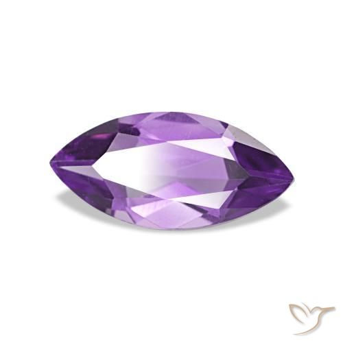 Ametista Viola-Rosa Medio naturale da 0.82 ct, Taglio marquise, VVS