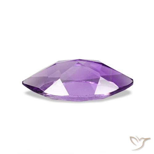 Ametista Viola-Rosa Medio naturale da 0.82 ct, Taglio marquise, VVS