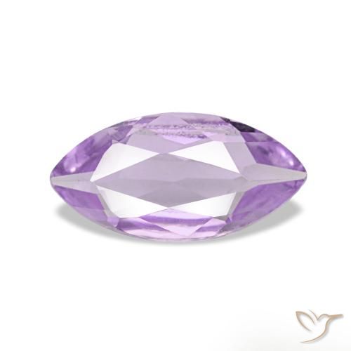 Ametista Viola medio naturale da 0.85 ct, Taglio marquise, VVS