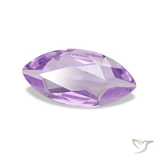 Ametista Viola medio naturale da 0.85 ct, Taglio marquise, VVS