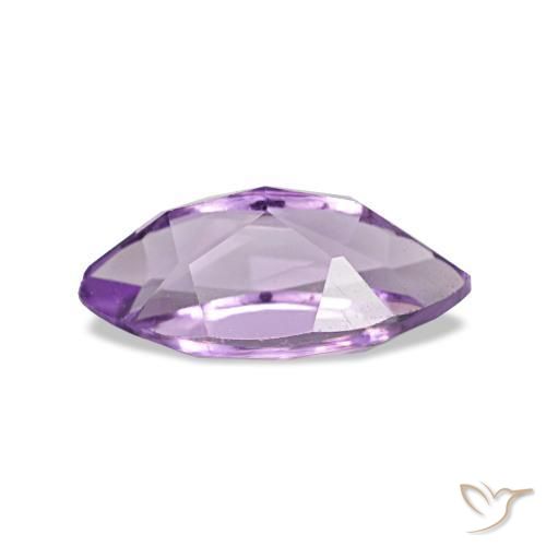 Ametista Viola chiaro-medio naturale da 1.08 ct, Taglio marquise, VVS