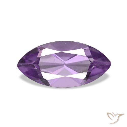 Ametista viola vivido naturale da 1.04 ct, Taglio marquise, VVS