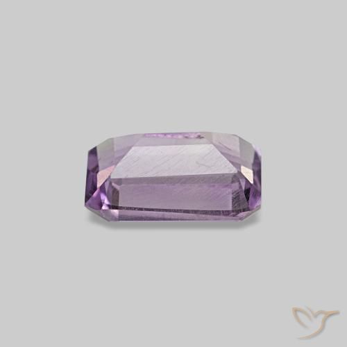 Ametista naturale viola da 0,49 ct, taglio smeraldo, VS
