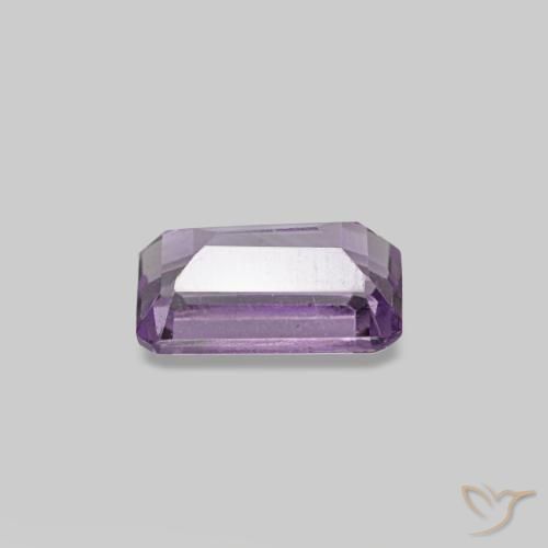 Ametista Viola chiaro-medio naturale da 0.29 ct, Taglio smeraldo, VS