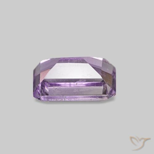 Ametista Viola chiaro-medio naturale da 0.56 ct, Taglio smeraldo, VS