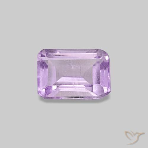 0.48ct Viola medio Ametista, Taglio smeraldo, VS