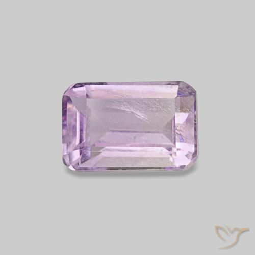 Ametista Magenta chiaro naturale da 0.60 ct, Taglio smeraldo, VS