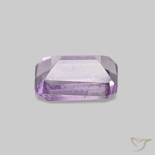Ametista Magenta chiaro naturale da 0.60 ct, Taglio smeraldo, VS