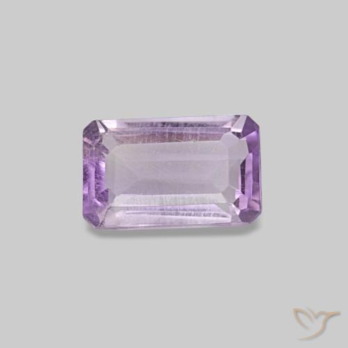 0.28ct Viola rosa medio Ametista, Taglio smeraldo, VS