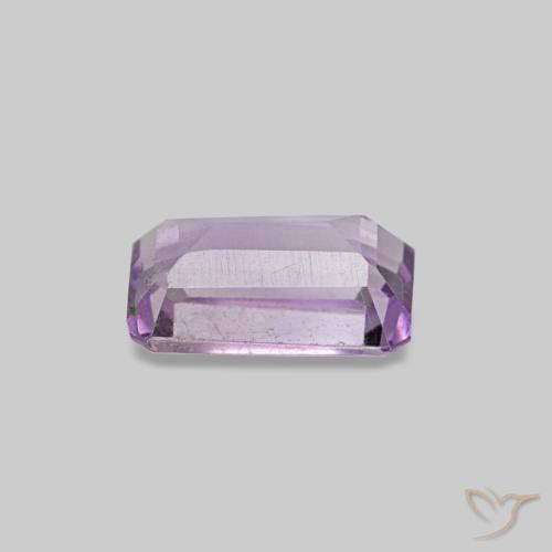 Ametista Viola rosa medio naturale da 0.28 ct, Taglio smeraldo, VS