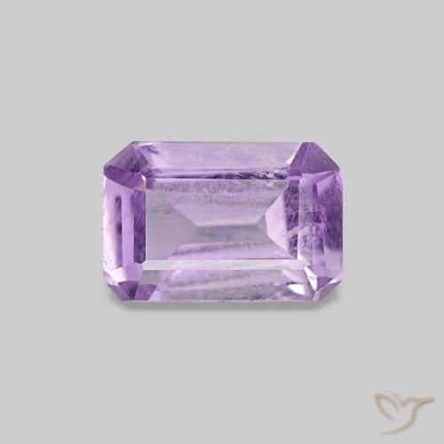 0.47ct Viola medio Ametista, Taglio smeraldo, VS