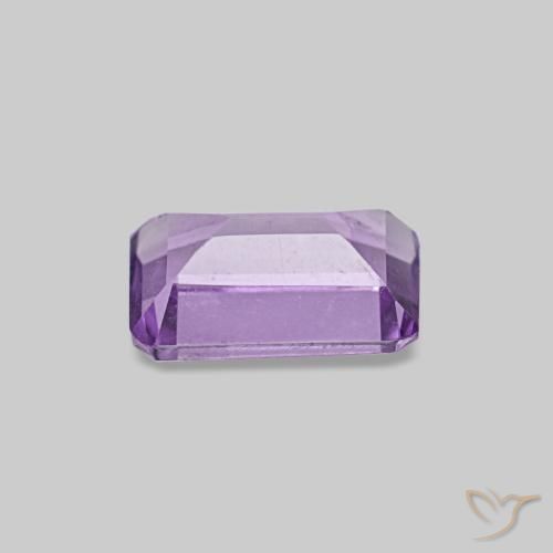 Ametista Viola rosa medio naturale da 0.49 ct, Taglio smeraldo, VS