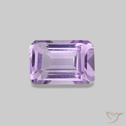 0.54ct Viola Iris Rosato Ametista, Taglio smeraldo, VS