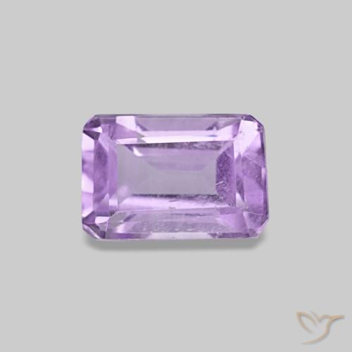 0.62ct Viola tendente al rosa Ametista, Taglio smeraldo, VS