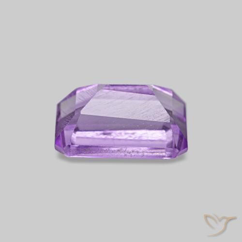 Ametista Viola medio naturale da 0.64 ct, Taglio smeraldo, VS