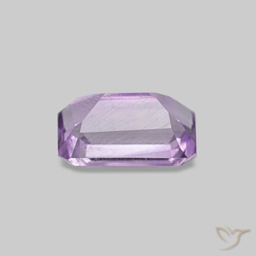 Ametista Viola medio naturale da 0.58 ct, Taglio smeraldo, VS