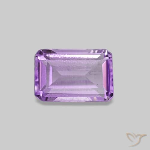 0.53ct Viola Rosato Medio Ametista, Taglio smeraldo, VS