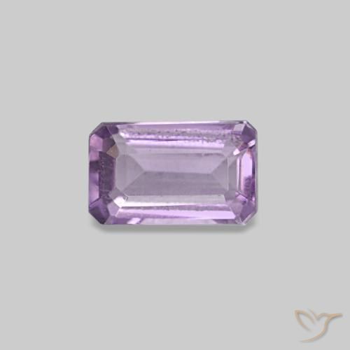 Ametista Viola medio naturale da 0.30 ct, Taglio smeraldo, VS
