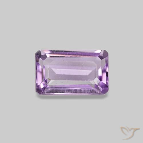 Ametista Iris Violetta naturale da 0.31 ct, Taglio smeraldo, VS