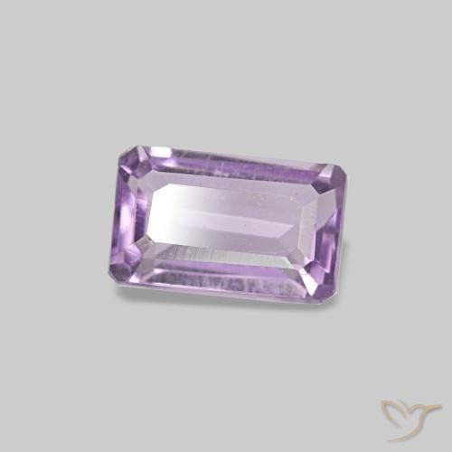 Ametista Iris Violetta naturale da 0.31 ct, Taglio smeraldo, VS